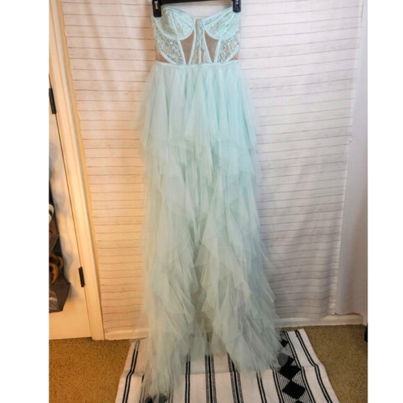 X REVOLVE Bustier Hi Low Gown in Blue
For Love & Lemons, sz Small - Picture 1 of 16